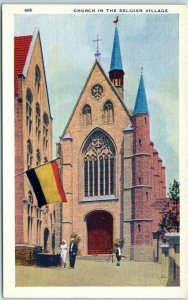 M-27045 Church In The Belgian Village Chicago World's Fair Chicago Illinois