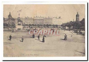 Old Postcard Lyon Place Bellecour