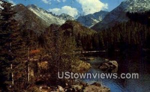 Bear Lake & Long's Peak - Longs Peak, Colorado CO Postcard