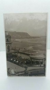 Antique Rp Postcard Scarborough Spa Saloon & South Bay Posted 1906 Real Photo