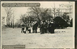 Postcard RPPC C-1918 President Wilson Military US Signal Corps 23-3742