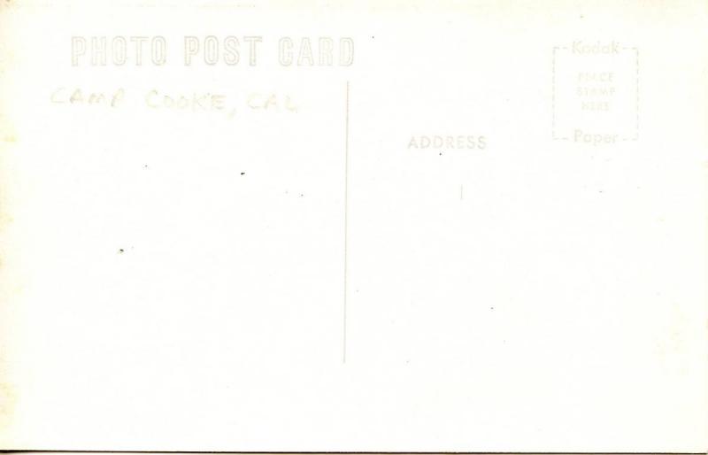 CA - Camp Cooke, Military Maneuvers   *RPPC