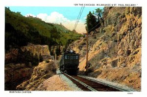 Postcard TRAIN SCENE Chicago Illinois IL AR7744