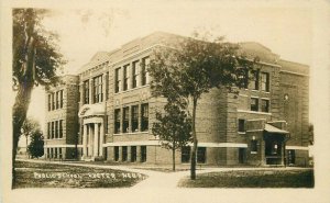 Exeter Nebraska Public School 1915 RPPC Photo Postcard 12822