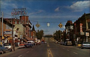 Leadville Colorado CO Moving Truck Jeep Street Scene Vintage Postcard