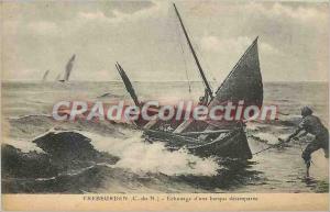 Postcard Old Trebeurden (C N) Stranding a boat desenparee