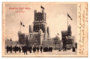 1905 Canadian Sport Series, Ice Palace, Montreal, Quebec Postcard