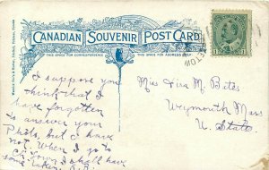 c1907 Postcard; Bedford basin, Halifax Nova Scotia Canada posted