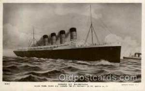 S.S. Mauretania Cunard White Star Line Ship Unused 