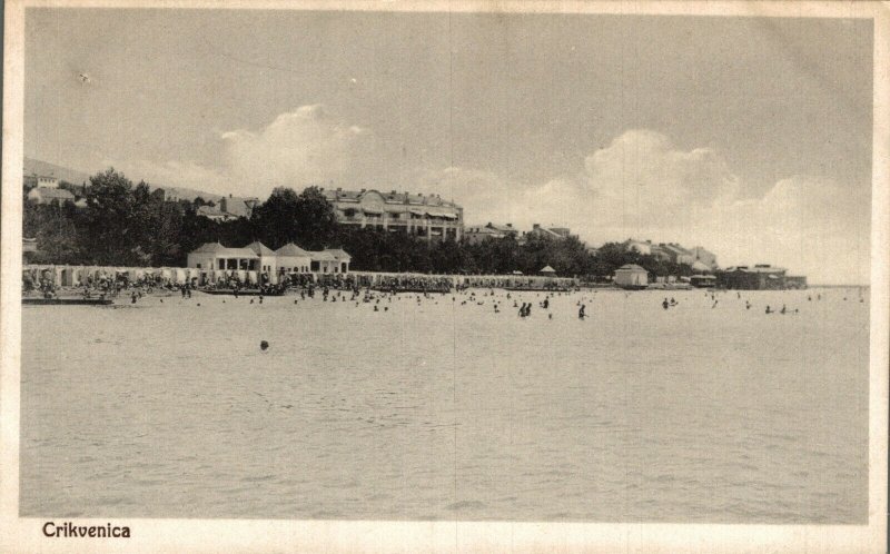 Croatia Crikvenica Vintage Postcard 08.54