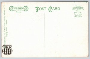 Niagara Falls New York~Power Company House Alongside River~Vintage Postcard