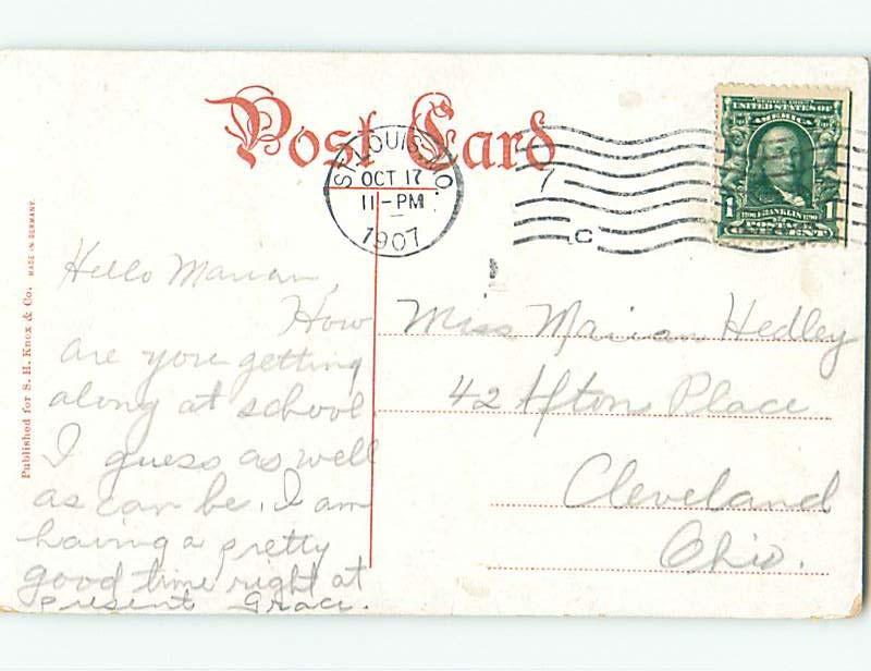 Divided-Back POSTCARD FROM St. Louis Missouri MO HM7436