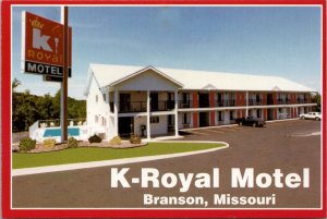 K-Royal Motel Branson MO Postcard PC508