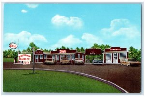 Harrison Arkansas AR Postcard Booger Hollow Trading Post Gas Russellville c1940