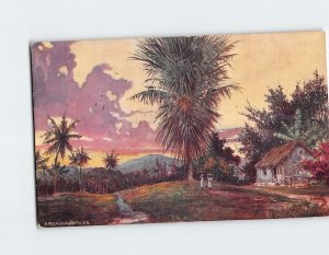 Postcard Arcadia Grounds of the Residence of Hon. Harry Sewel Jamaica