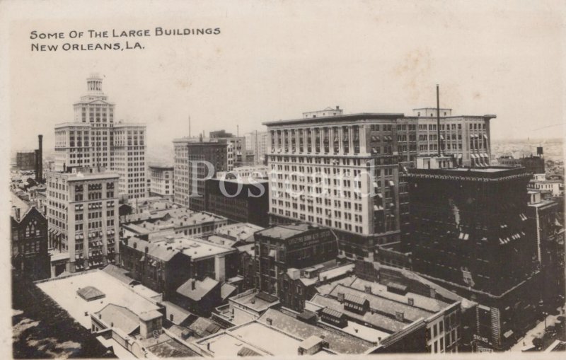 America Postcard - New Orleans, Louisiana, Large Buildings SW20500