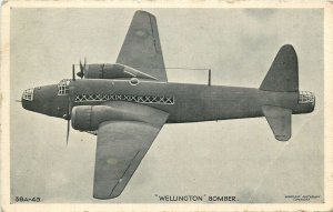 Wellington bomber aeroplane postcard