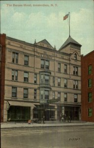 Amsterdam NY The Barnes Hotel c1910 Postcard