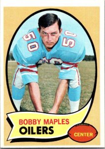 1970 Topps Football Card Bobby Maples Houston Oilers sk21512