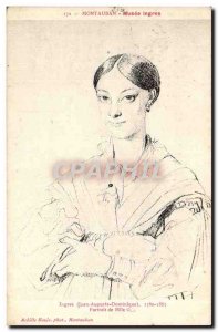 Montauban - Musee Ingres - Portrait of Miss - Old Postcard