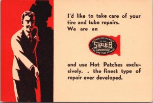 Shaler Repair Service Tire and Tube Repairs Hot Patches AD Promo Postcard D40 