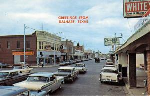 Dalhart Texas Street Scene Historic Bldgs Vintage Postcard K39163