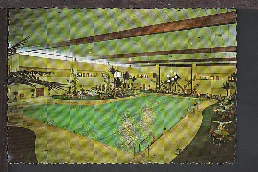 Swimming Pool Sundial Center Sun City AZ Postcard BIN 