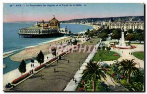 Nice Old Postcard The Promenade des Anglais and the palace of the jetty