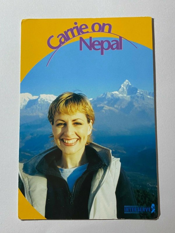 POSTED POSTCARD - CARRIE ON NEPAL INTERSERVE ADVERTISING (KK2283)