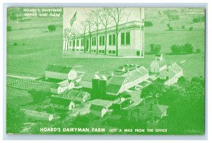 Hoard's Dairyan Office And Plant Fort Atkinson Jefferson County WI Postcard