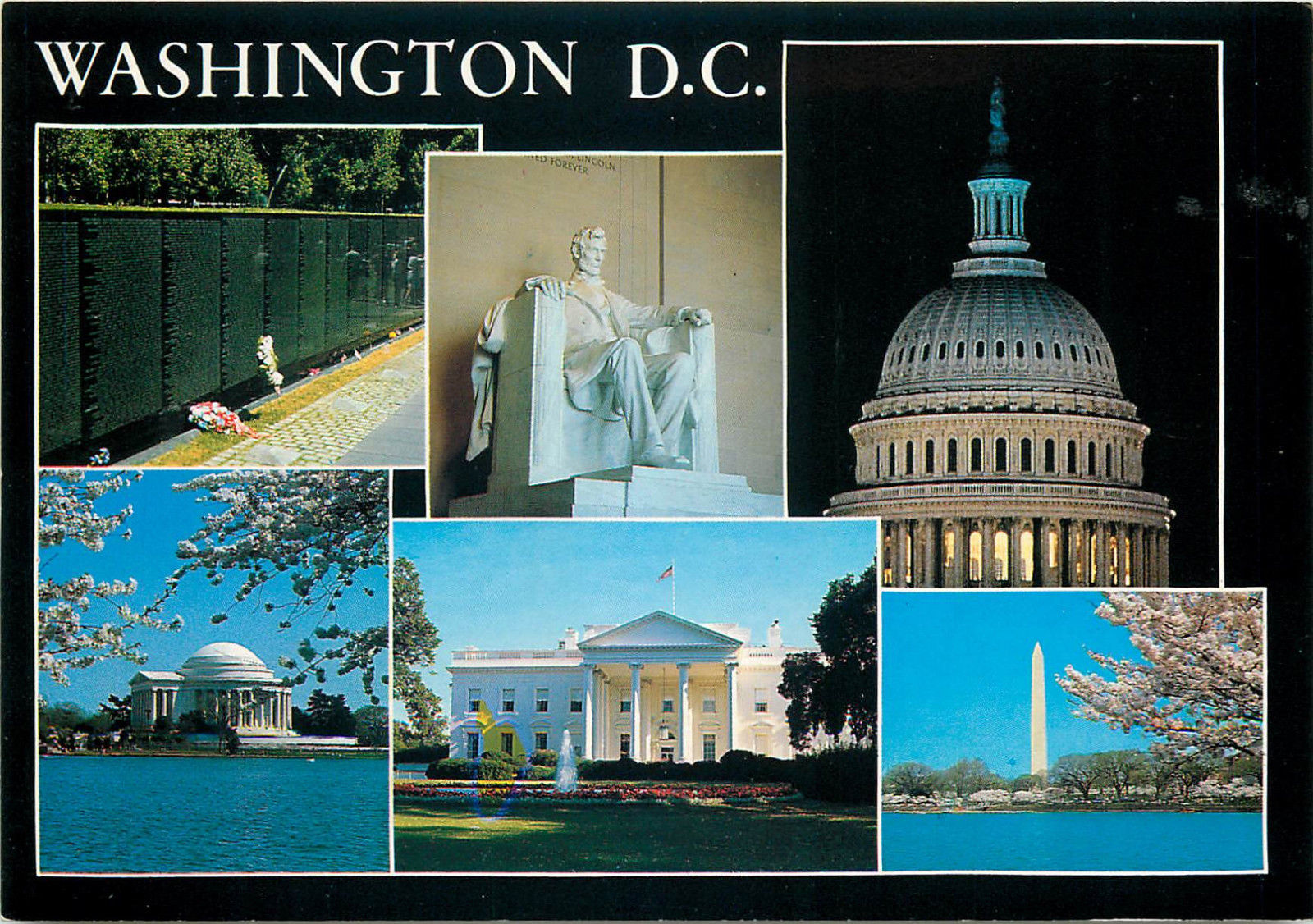 Washington Dc Multi Views Postcard Photo B Marino Hippostcard