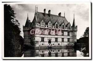 Old Postcard Azay le Rideau Chateau I and L