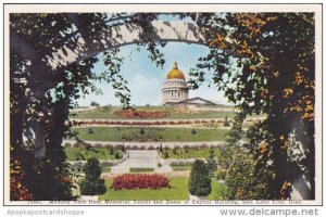 Utah Salt Lake City Memory Park From Memorial Tablet And Dome Of Capitol Buil...