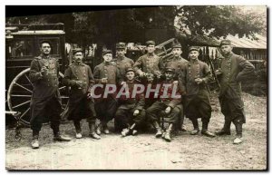 CARTE PHOTO Militaria 92 and 105 on collars