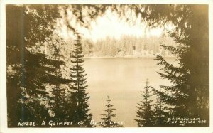 Oregon Dalles Blue Lake 1930s Markham #236 RPPC Photo Postcard 22-4785