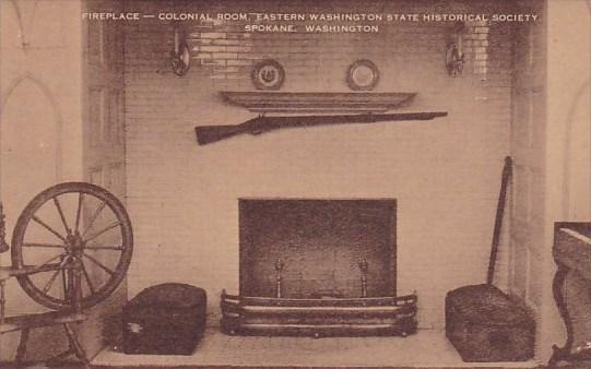 Washington Spokane Fireplace Colonial Room Eastern Washington State Historica...