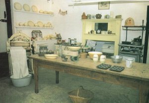 1930s Kitchen Old Scales China Harrow Middlesex Museum Postcard