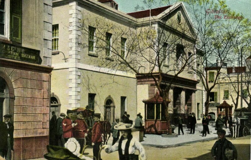 Gibraltar, The Exchange (1910s) V.B. Cumbo Postcard