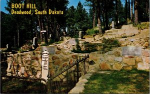 Boot Hill Deadwood South Dakota Postcard PC374