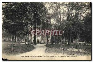 Old Postcard Saint Leger en Yvelines Chalet des Bruyeres In the Park