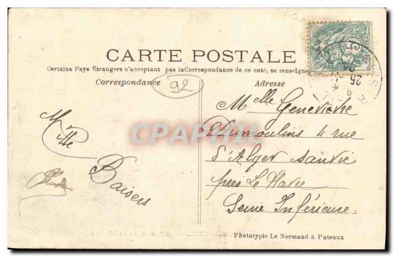 Postcard Old City Hall Avenue de Rueil