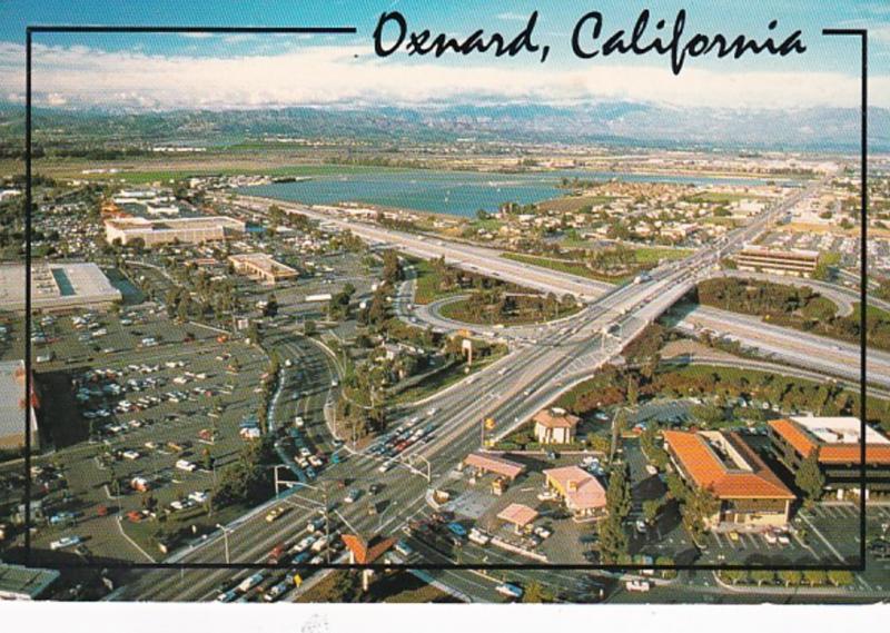 California Oxnard Aerial View Showing Vineyard Avenue Crossing Thw 101 Freeway