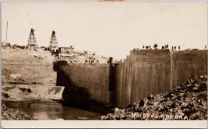 Umberumberka Australia Reservoir Dam Broken Hill Silver Mine ? RPPC Postcard E77