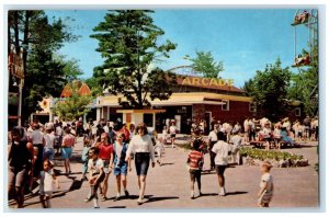 c1940's Arcade Ferris Wheel Canobie Salem New Hampshire NH Vintage Postcard