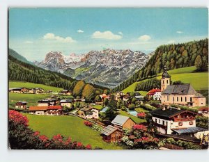 Postcard Ramsau with Reiteralpe, Berchtesgadener Land, Ramsau, Germany