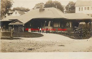 Depot, New Hampshire, Franklin, RPPC, Franklin & Tilton Railroad Station,UDB