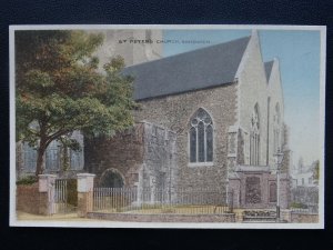 Kent SANDWICH St. Peter's Church c1920's Postcard by Dennis