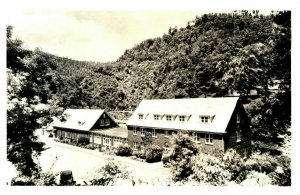 ca 1930 Postcard Historic North Carolina Building Aluminum Co Topoco Lodge RPPC