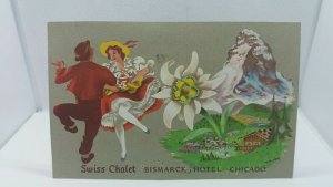 Vintage Postcard Seiss Chalet Bismarck Hotel Chicago Illinois USA 1953