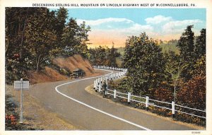 Descending Sidling Hill Mountain On Lincoln Highway McConnellsburg, Pennsylva...